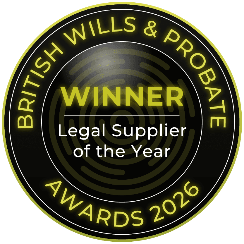 British Wills & Probate Awards 2026 — Winner, Legal Supplier of the Year